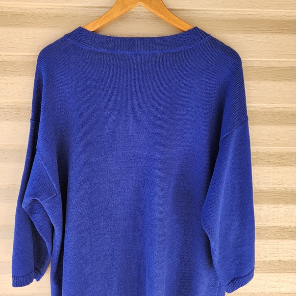 Eileen Fisher blue linen blend sweater - Picture 8 of 12